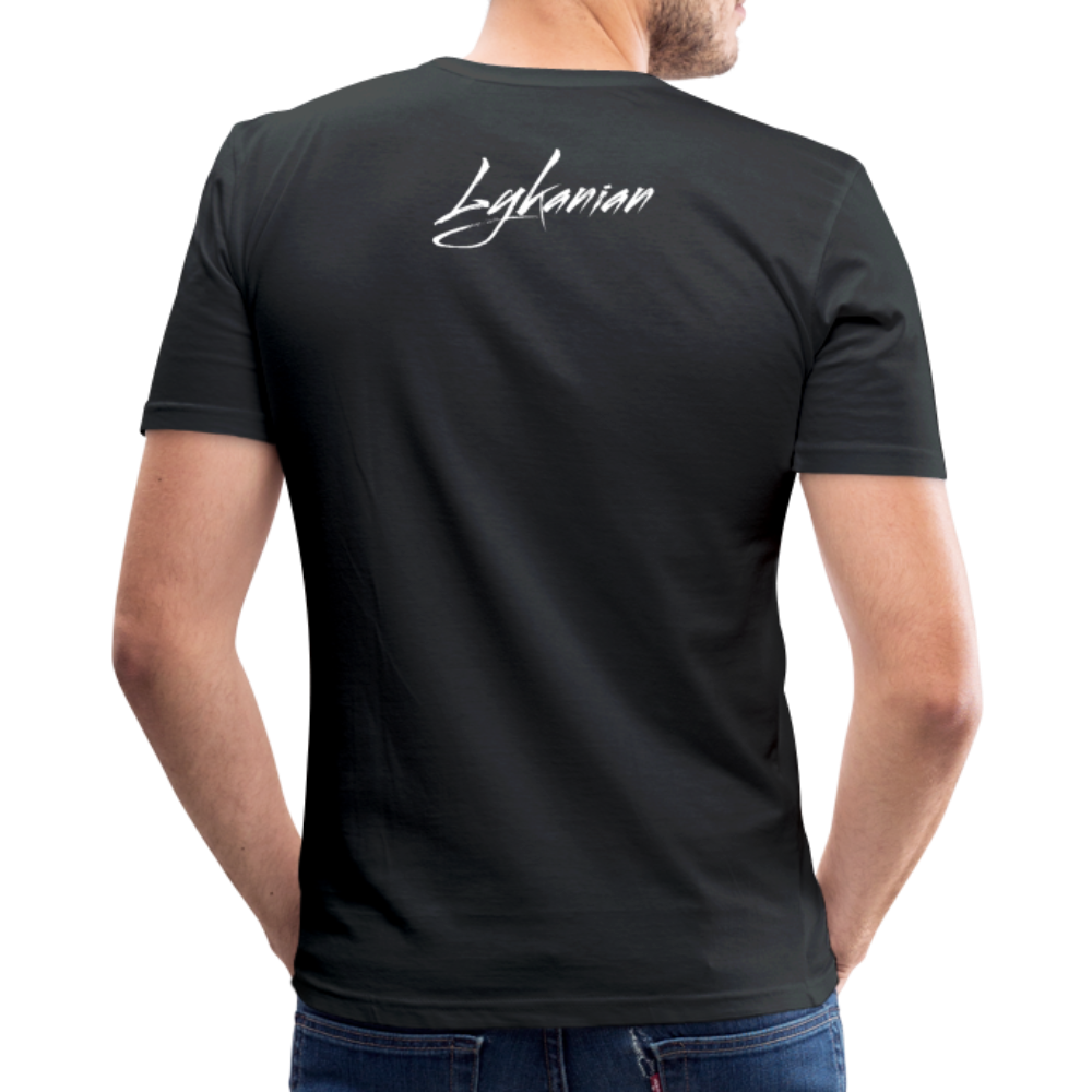 Let´s conquer. Slim Fit T-Shirt - Schwarz