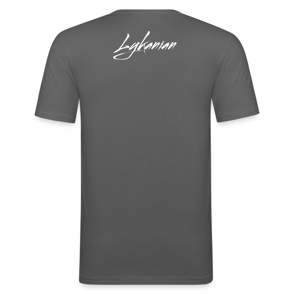 Let´s conquer. Slim Fit T-Shirt - Graphite