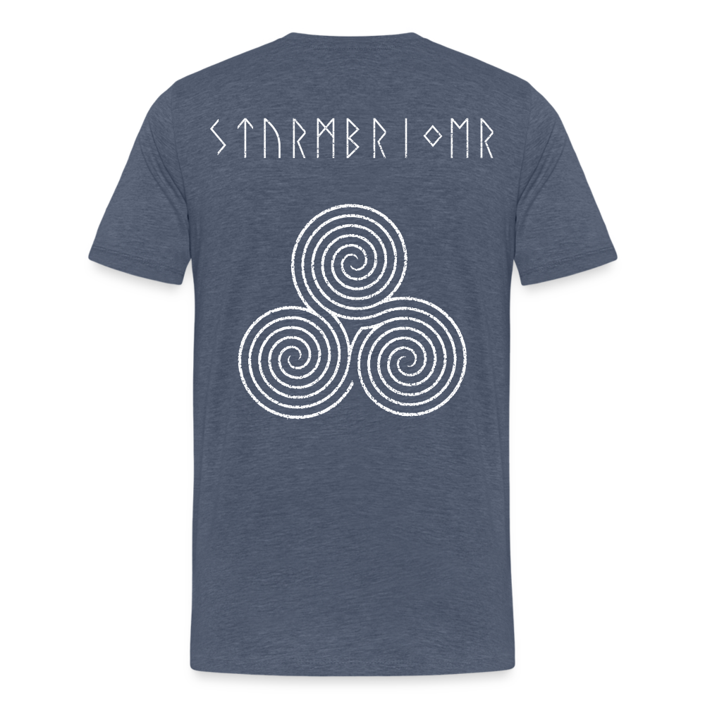 Sturmbringer TShirt "Triskele" - Blau meliert