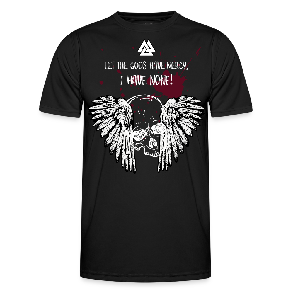 "Mercy of the Gods" Funktions-T-Shirt - Schwarz