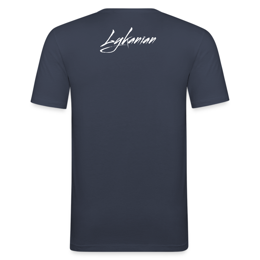 Let´s conquer. Slim Fit T-Shirt - Navy