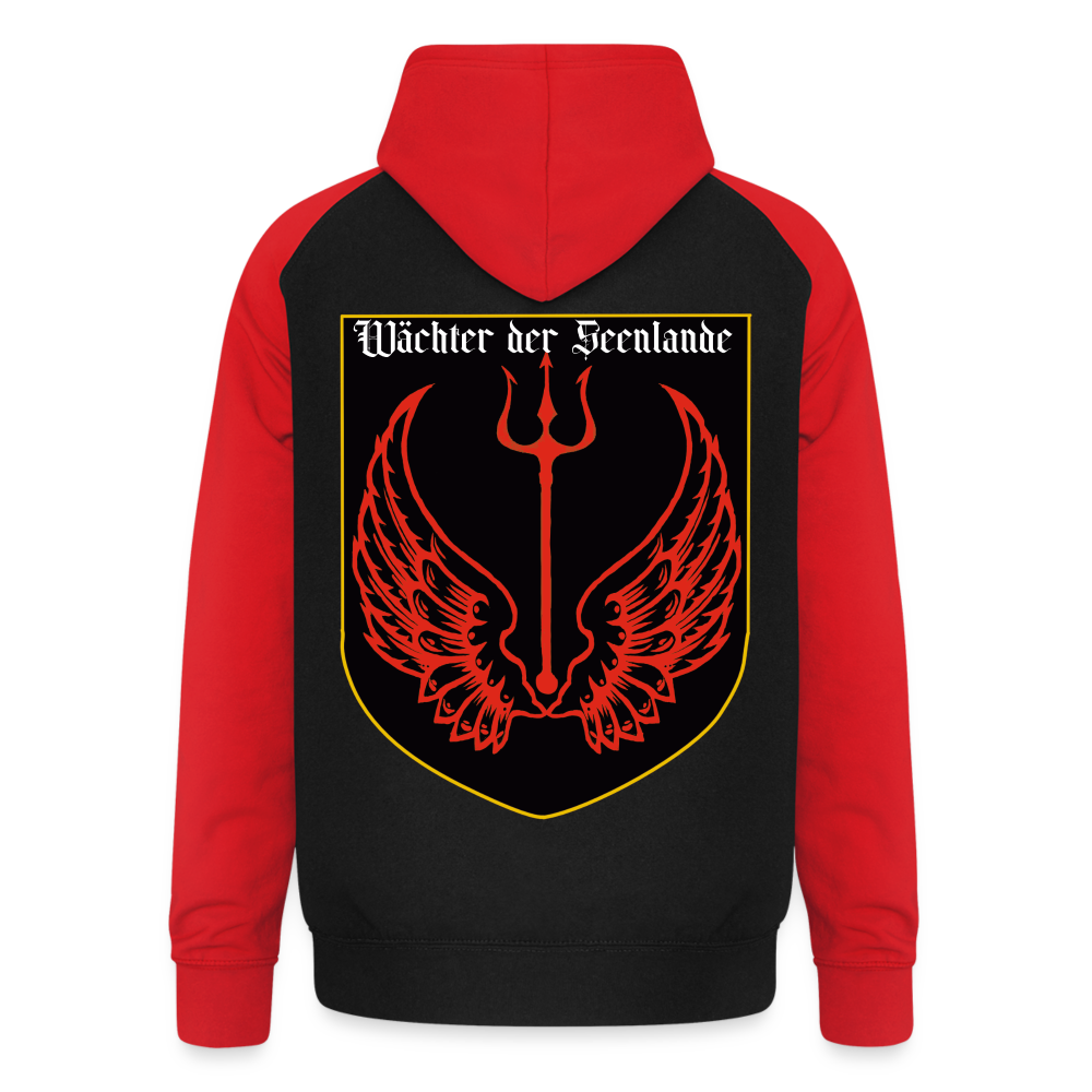 Frankiaten Red Arms Hoodie - Schwarz/Rot