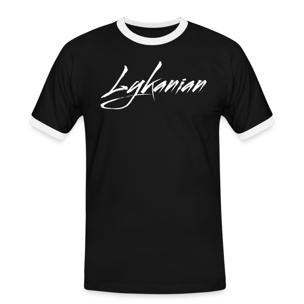 Signature Contrast-T-Shirt - Schwarz/Weiß