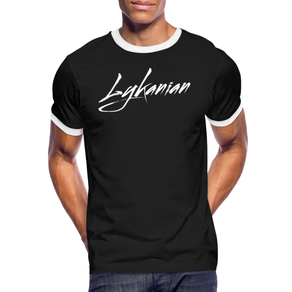 Signature Contrast-T-Shirt - Schwarz/Weiß