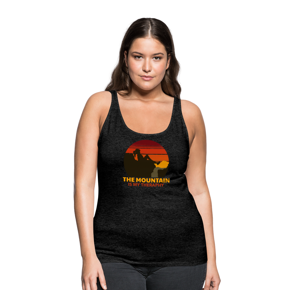Frauen Tank Top "Mountain-Therapy" - Anthrazit