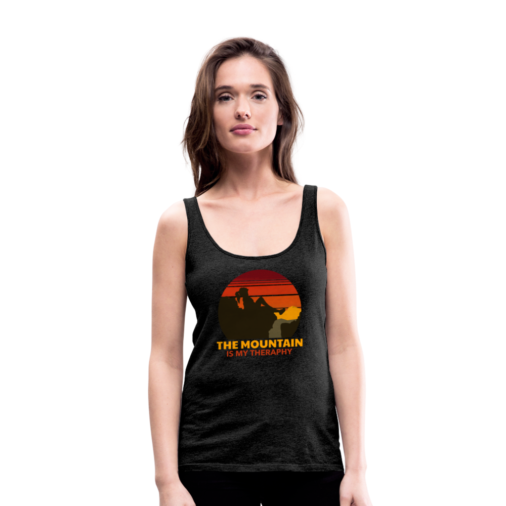 Frauen Tank Top "Mountain-Therapy" - Anthrazit