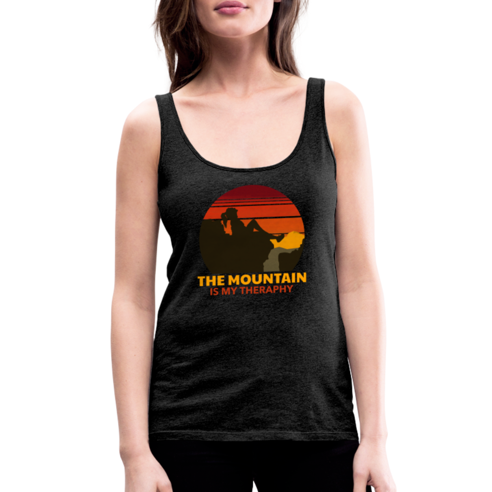 Frauen Tank Top "Mountain-Therapy" - Anthrazit