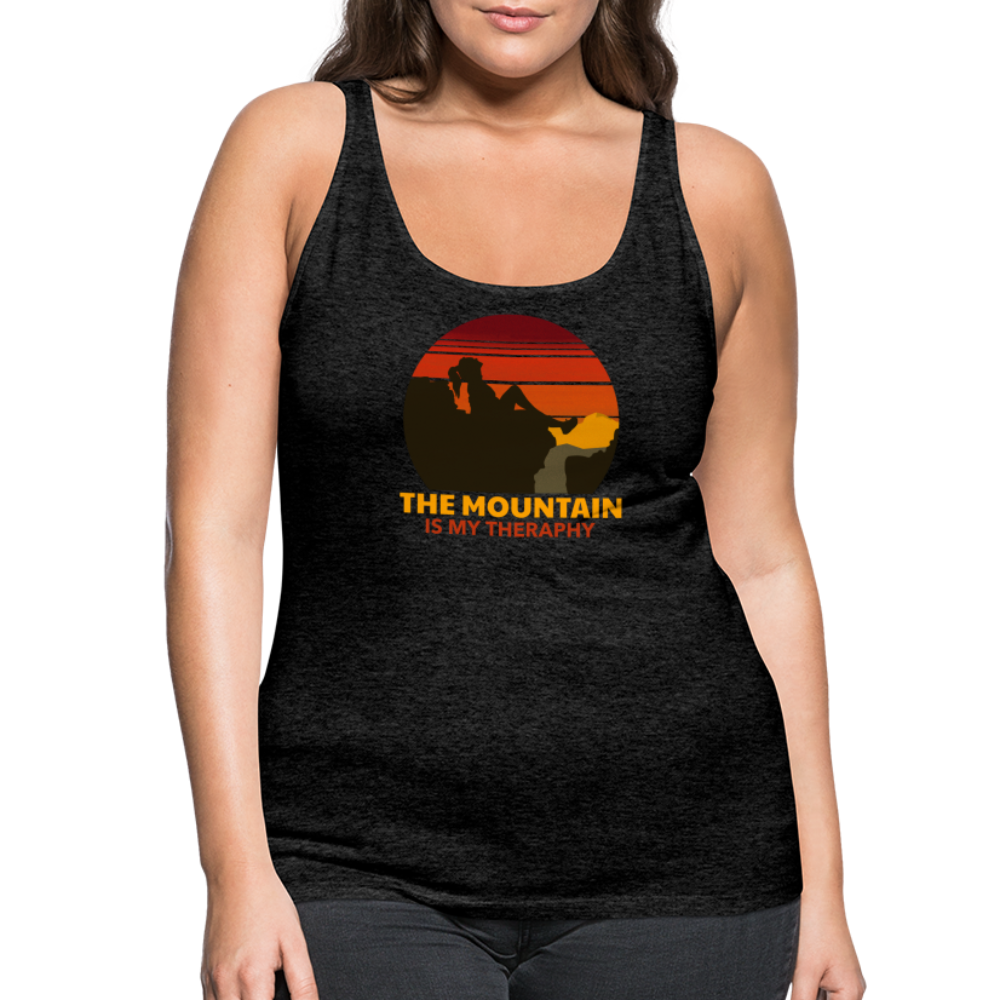 Frauen Tank Top "Mountain-Therapy" - Anthrazit