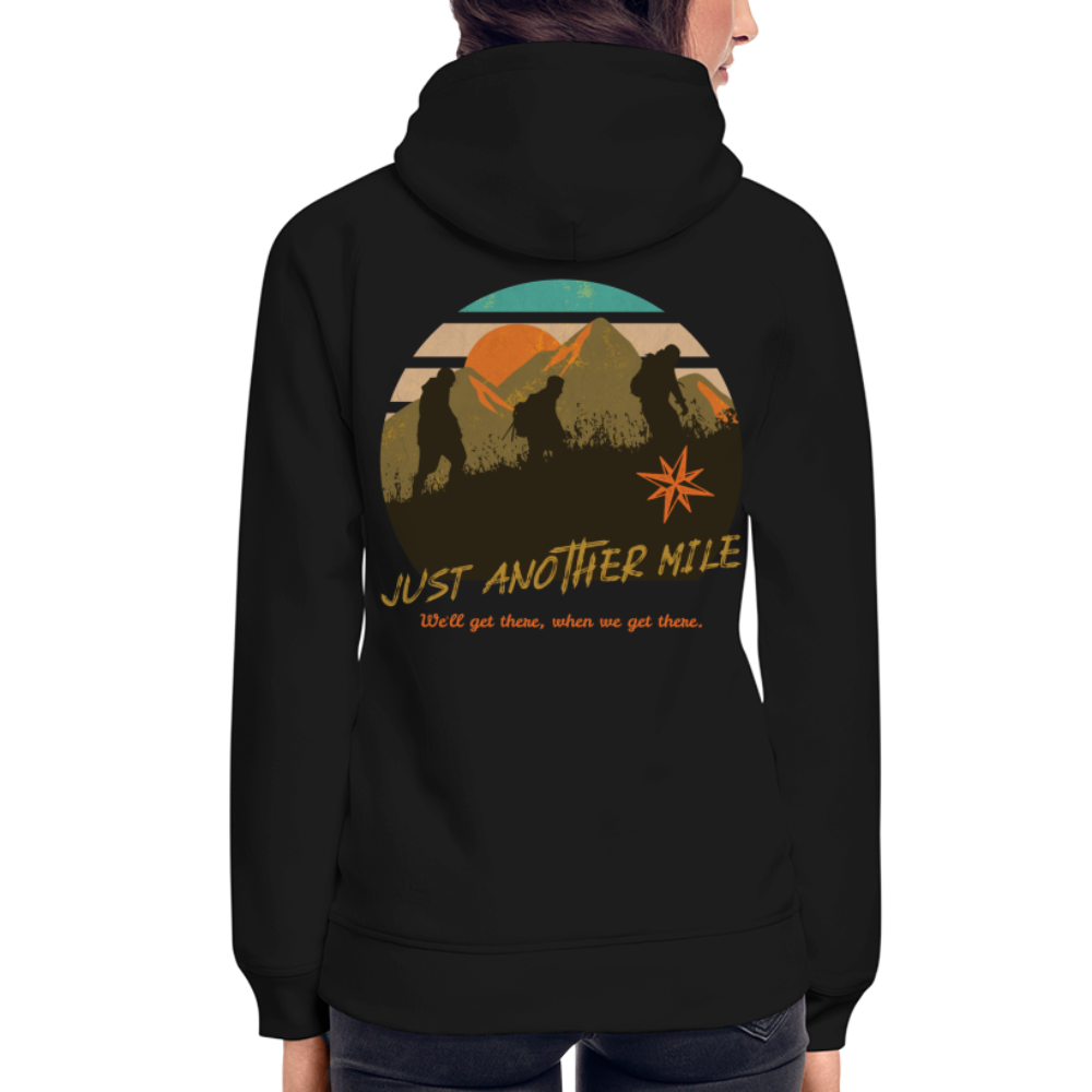 Unisex Bio-Hoodie "Just another Mile" - Schwarz