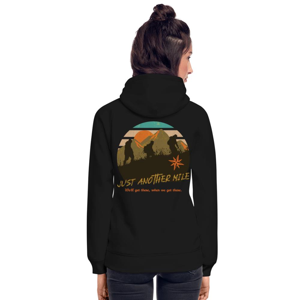 Unisex Bio-Hoodie "Just another Mile" - Schwarz