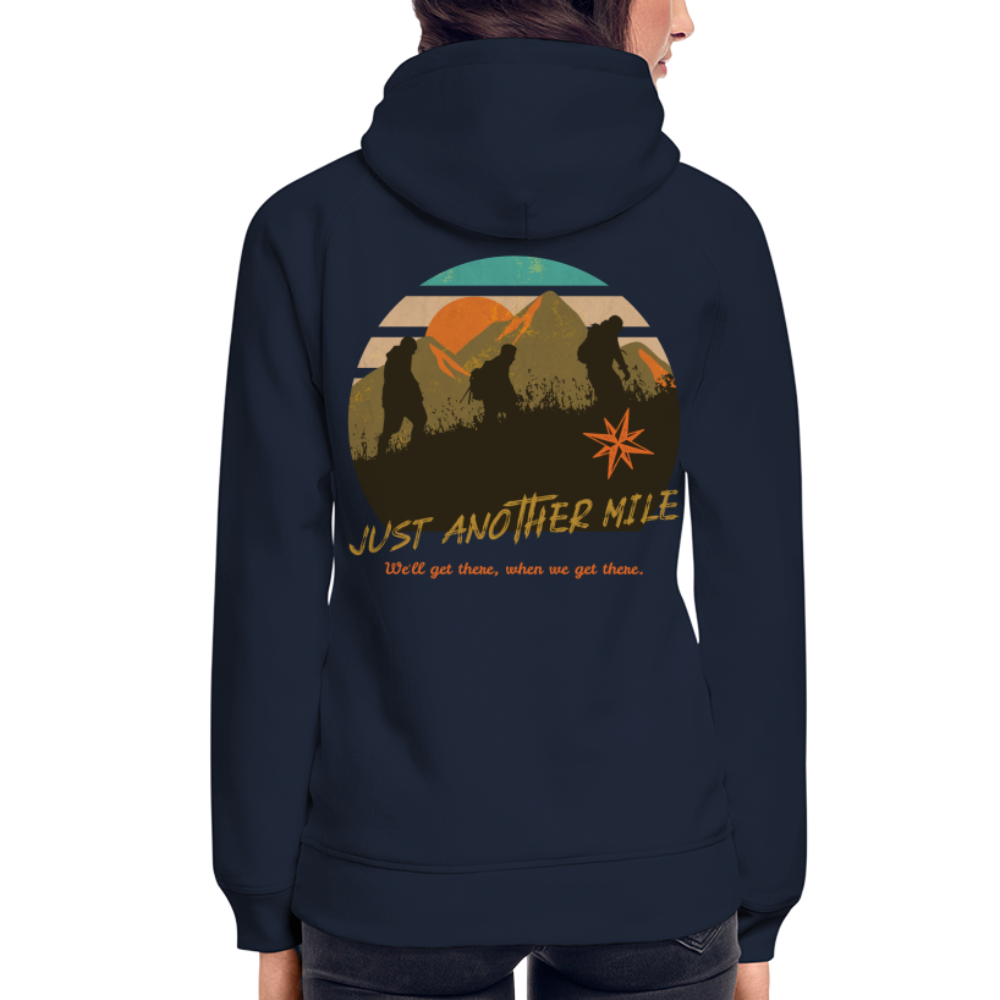 Unisex Bio-Hoodie "Just another Mile" - Navy