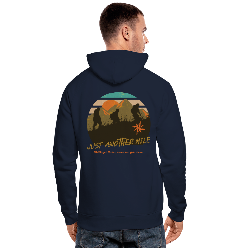 Unisex Bio-Hoodie "Just another Mile" - Navy