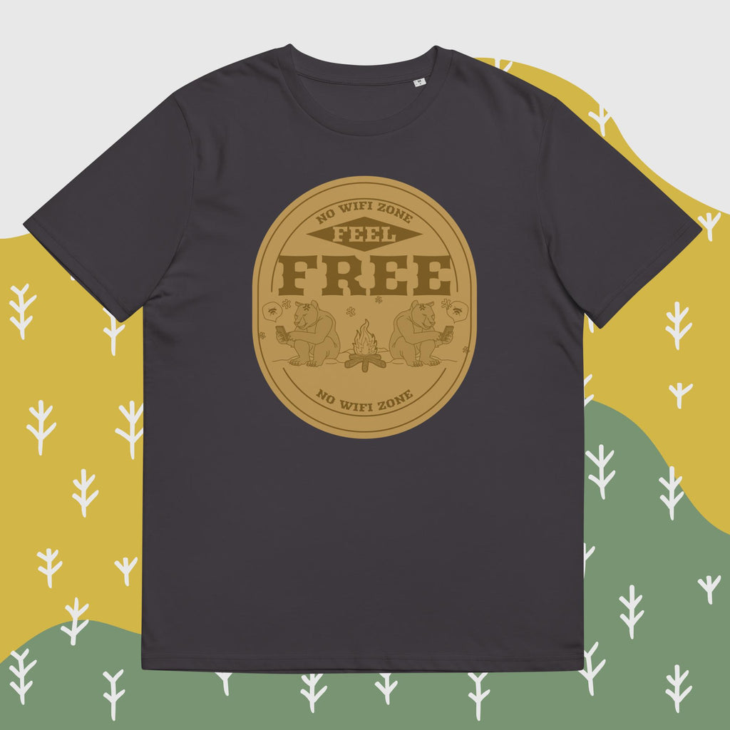 Unisex-Bio-Baumwoll-T-Shirt "No WIFI Zone"