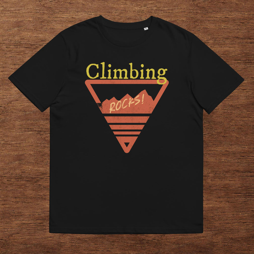 Unisex-Bio-Baumwoll-T-Shirt "Climbing Rocks!"