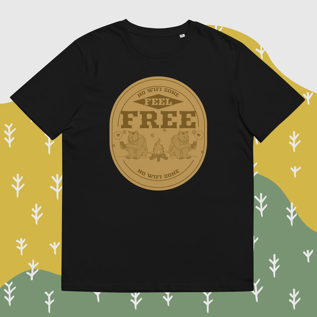 Unisex-Bio-Baumwoll-T-Shirt "No WIFI Zone"