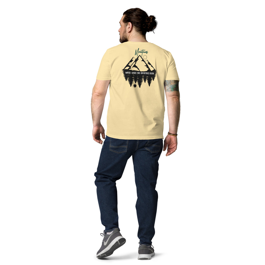 Unisex-Bio-Baumwoll-T-Shirt "Mountains"