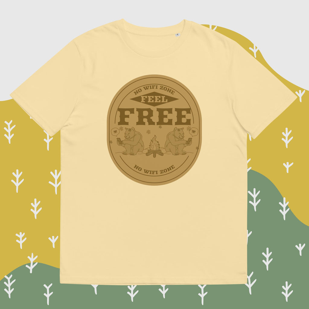 Unisex-Bio-Baumwoll-T-Shirt "No WIFI Zone"