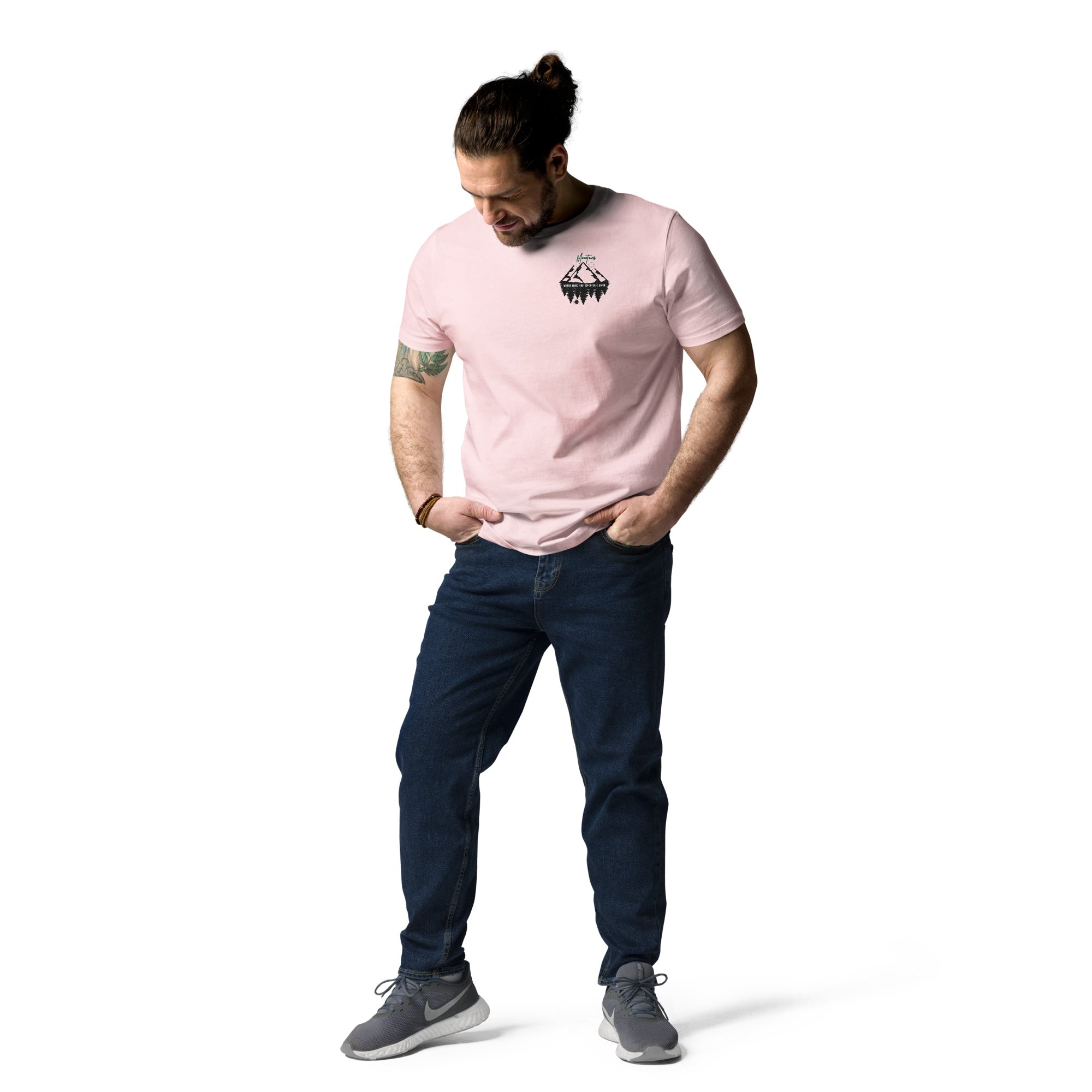 Unisex-Bio-Baumwoll-T-Shirt "Mountains"