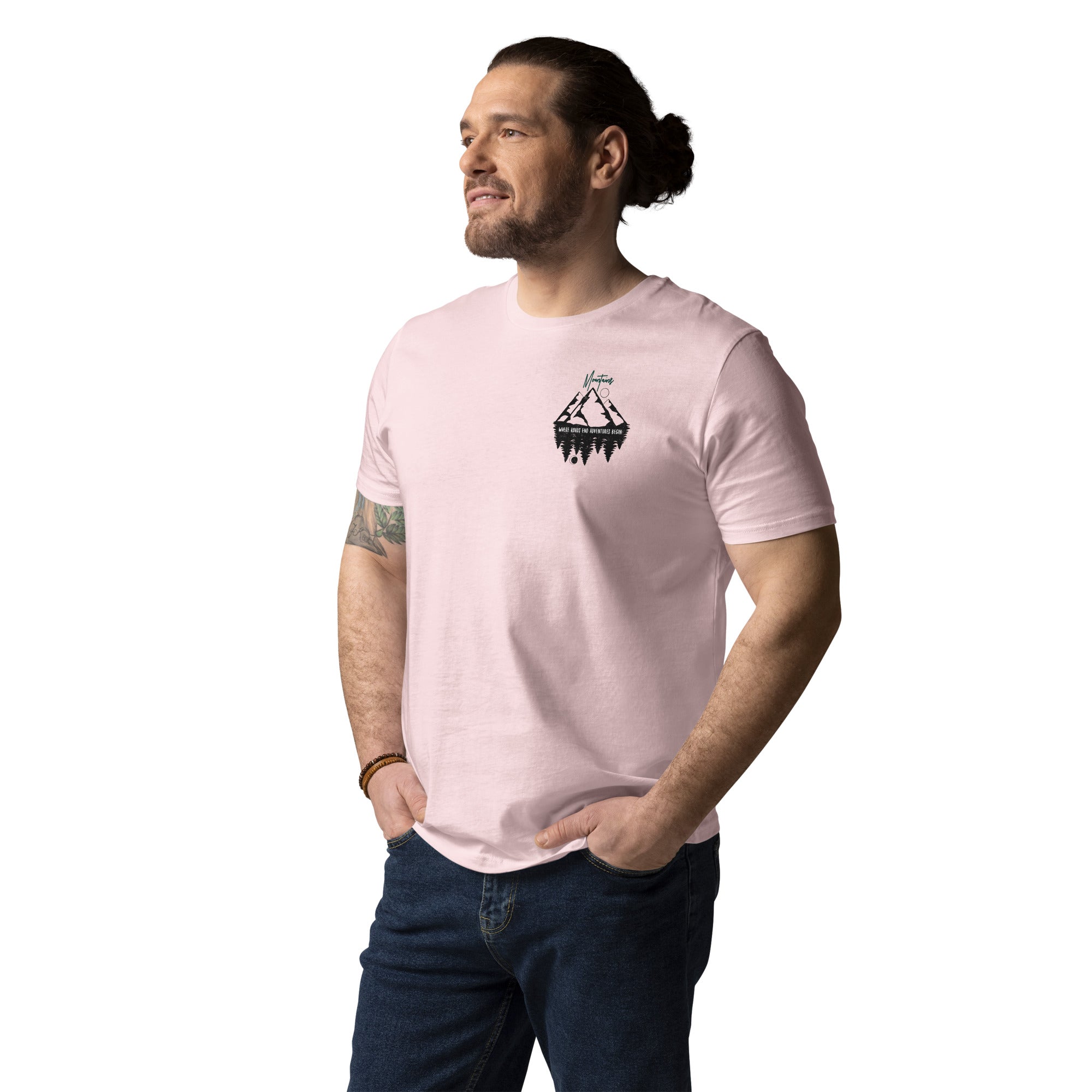 Unisex-Bio-Baumwoll-T-Shirt "Mountains"