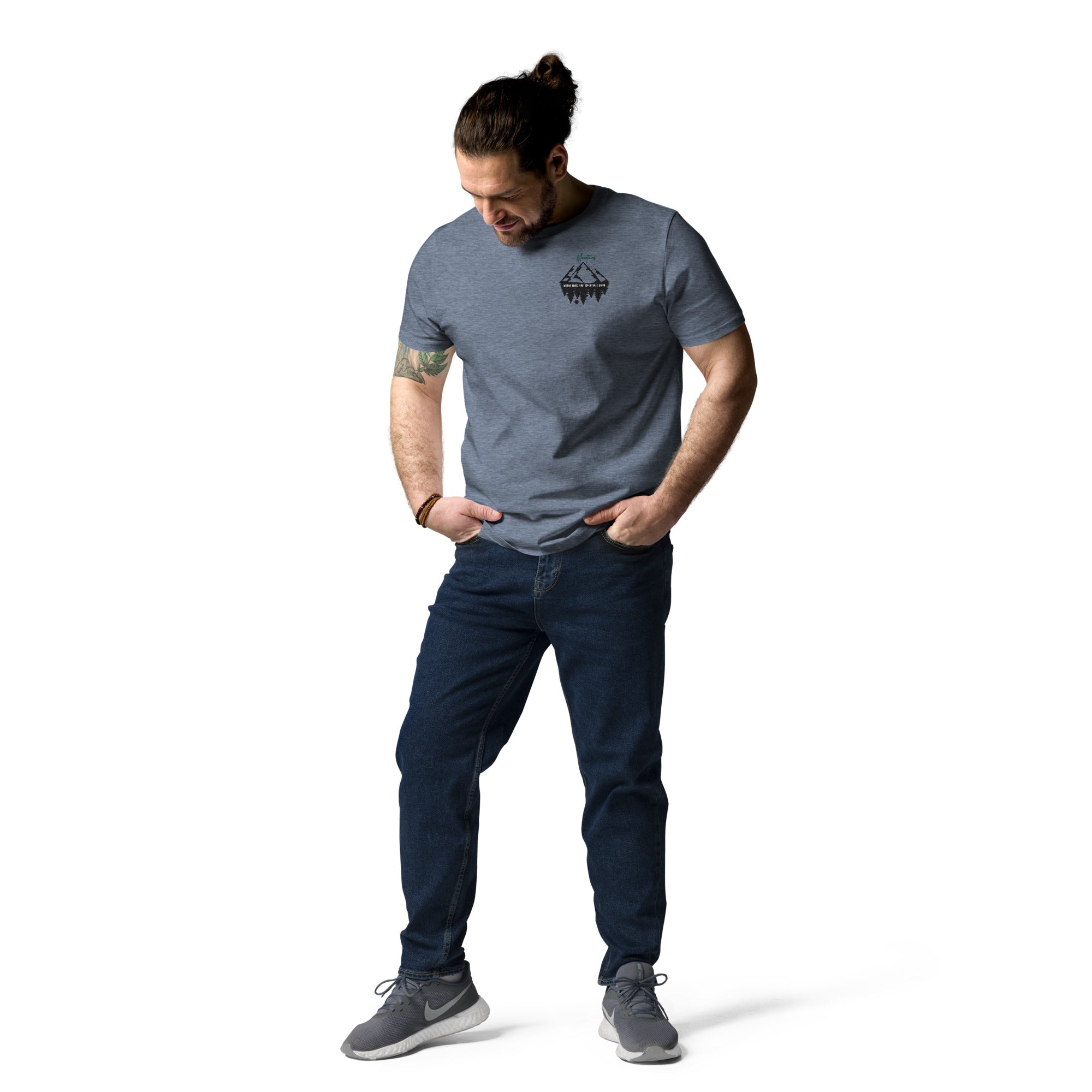 Unisex-Bio-Baumwoll-T-Shirt "Mountains"
