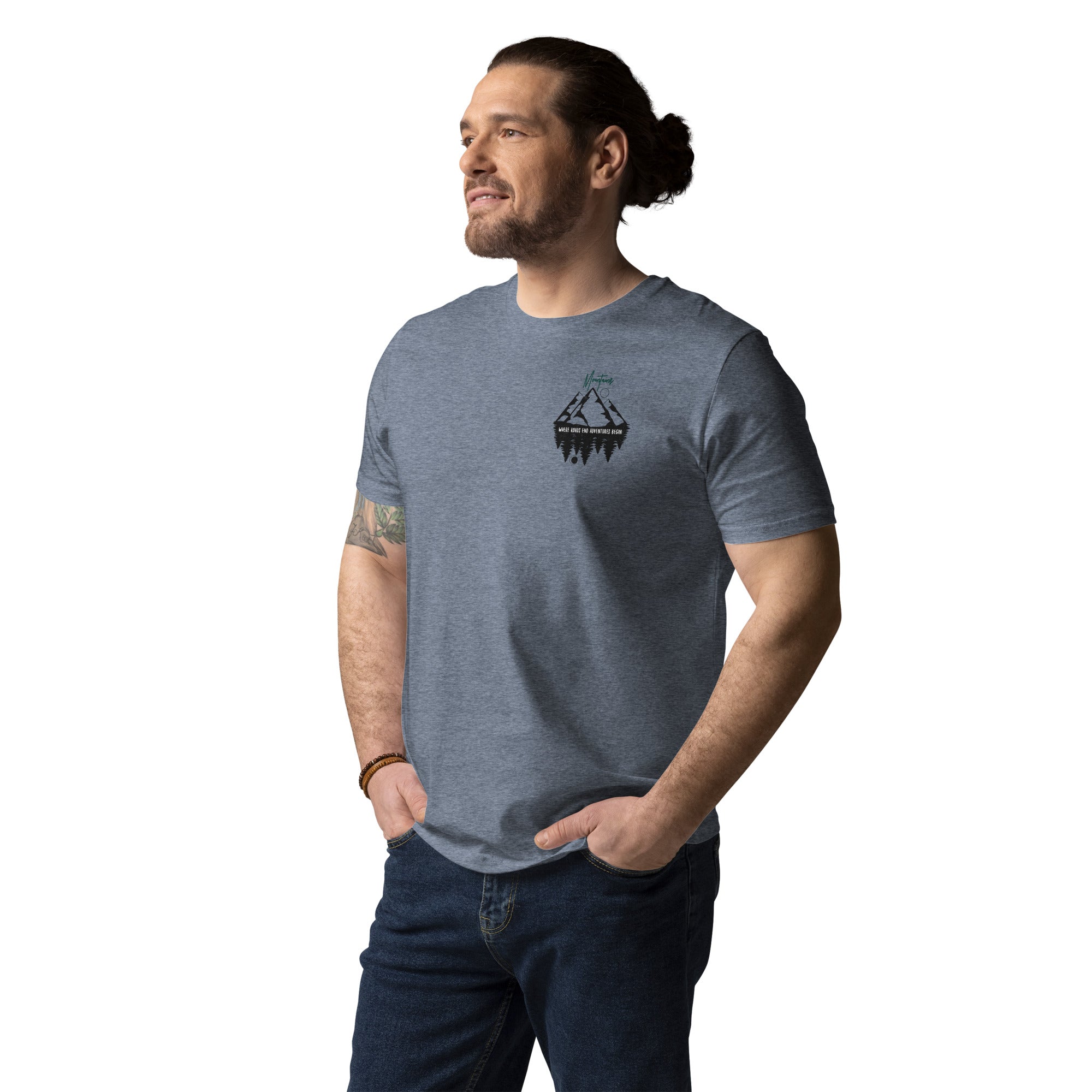 Unisex-Bio-Baumwoll-T-Shirt "Mountains"