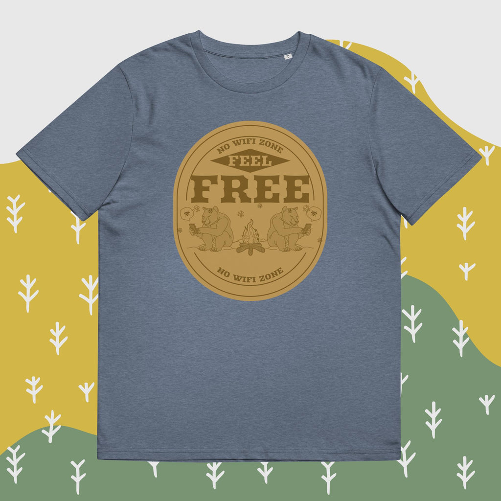 Unisex-Bio-Baumwoll-T-Shirt "No WIFI Zone"