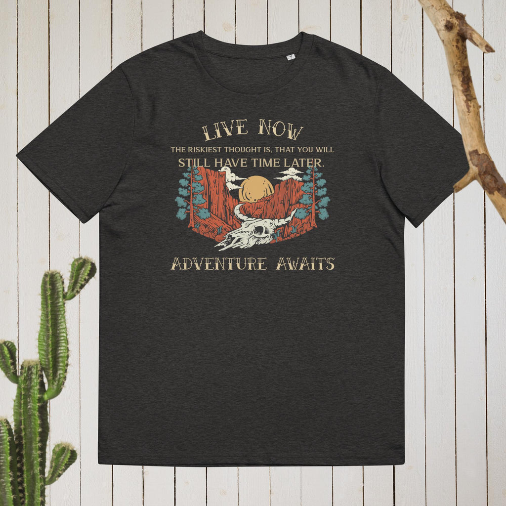 Unisex-Bio-Baumwoll-T-Shirt "Live Now"