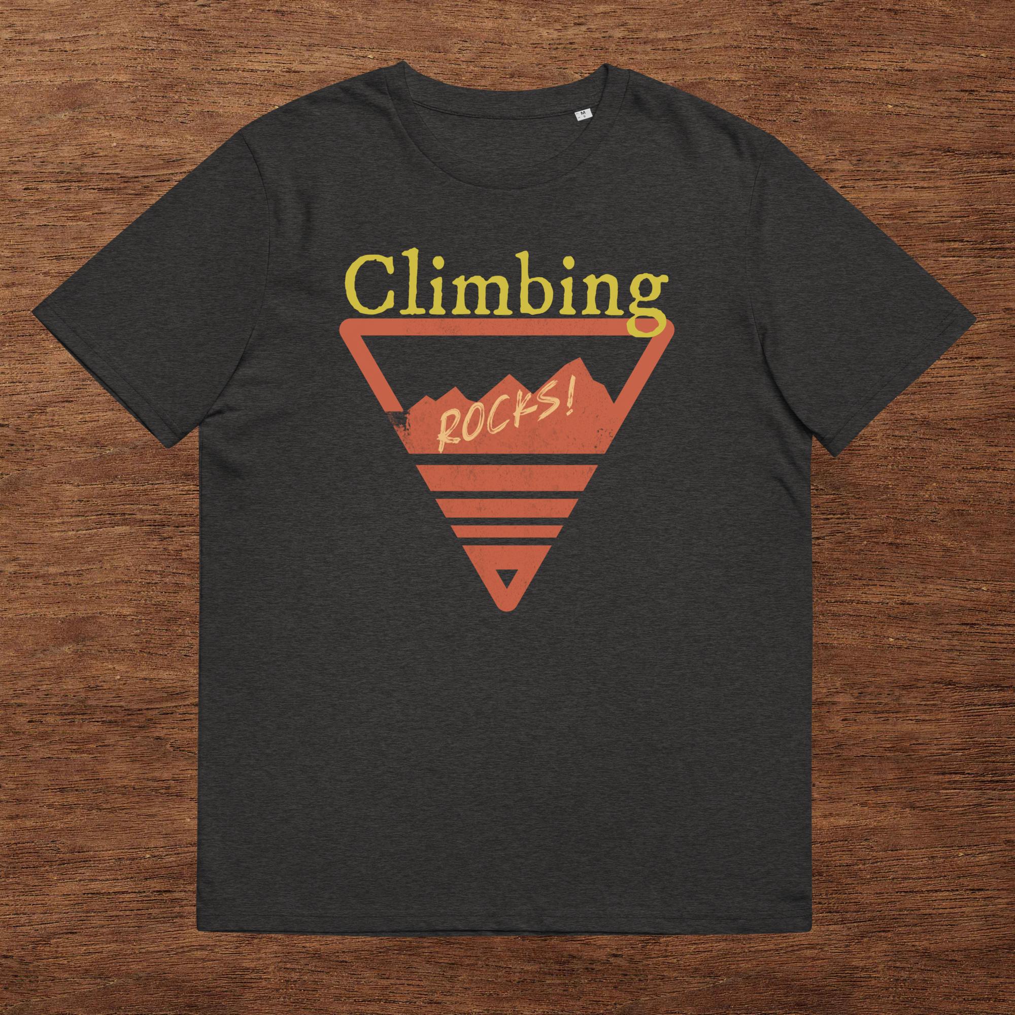Unisex-Bio-Baumwoll-T-Shirt "Climbing Rocks!"