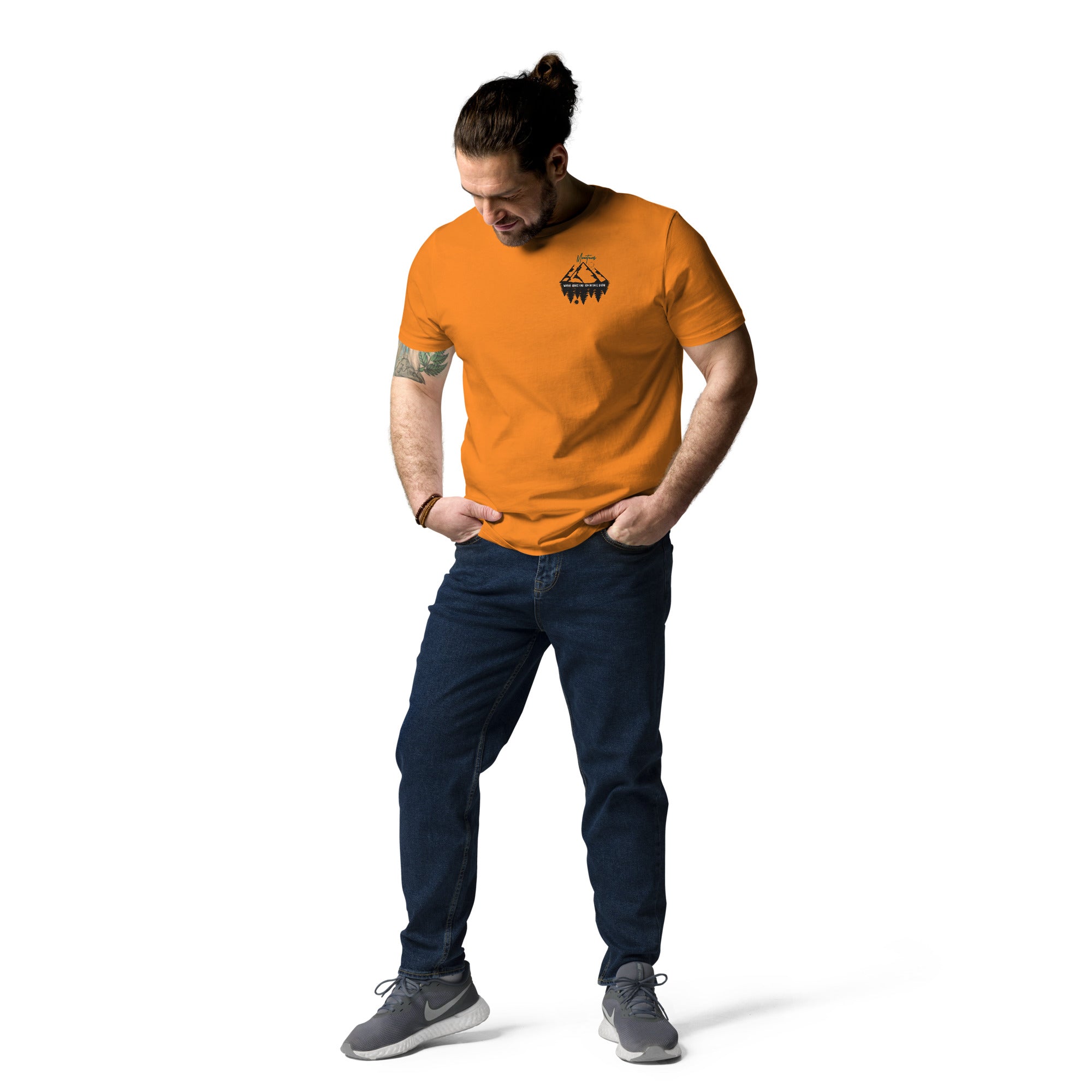 Unisex-Bio-Baumwoll-T-Shirt "Mountains"