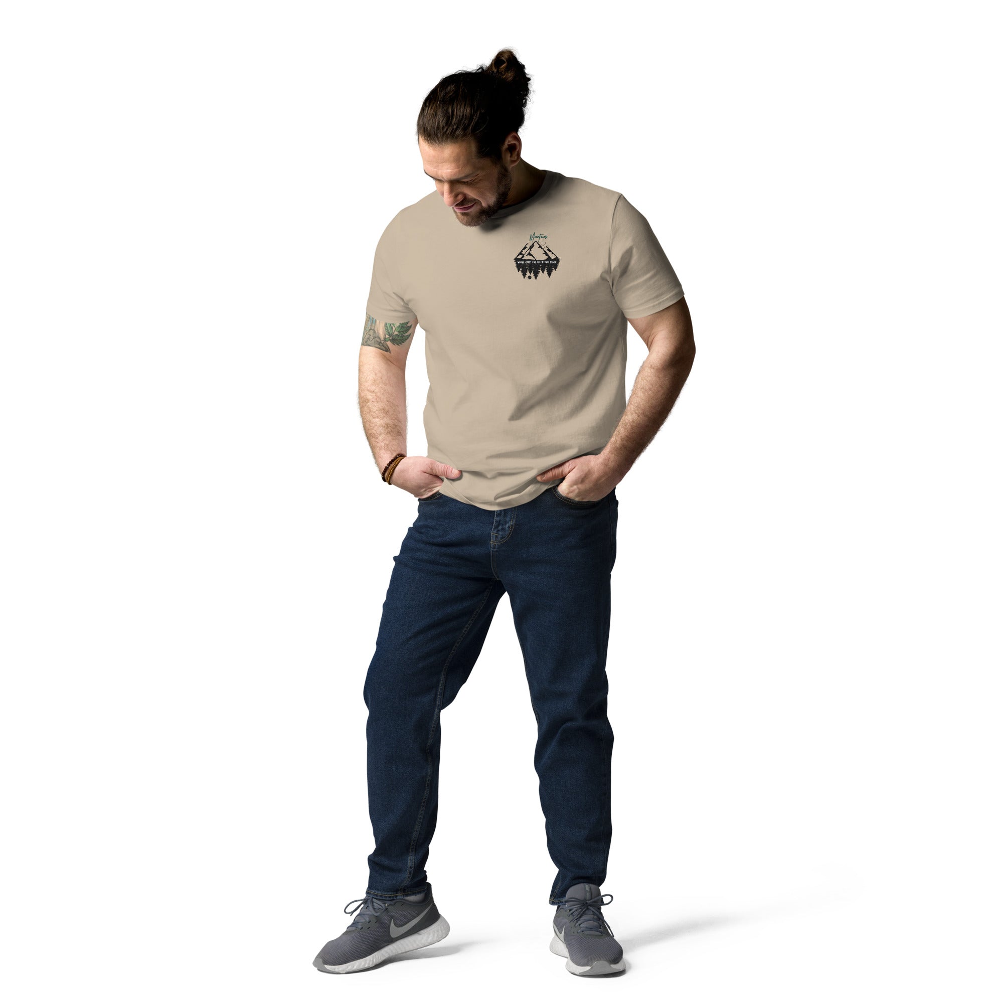Unisex-Bio-Baumwoll-T-Shirt "Mountains"