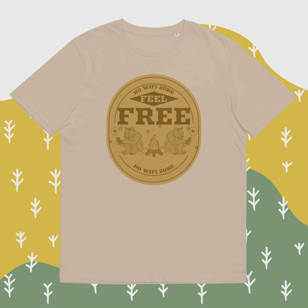 Unisex-Bio-Baumwoll-T-Shirt "No WIFI Zone"