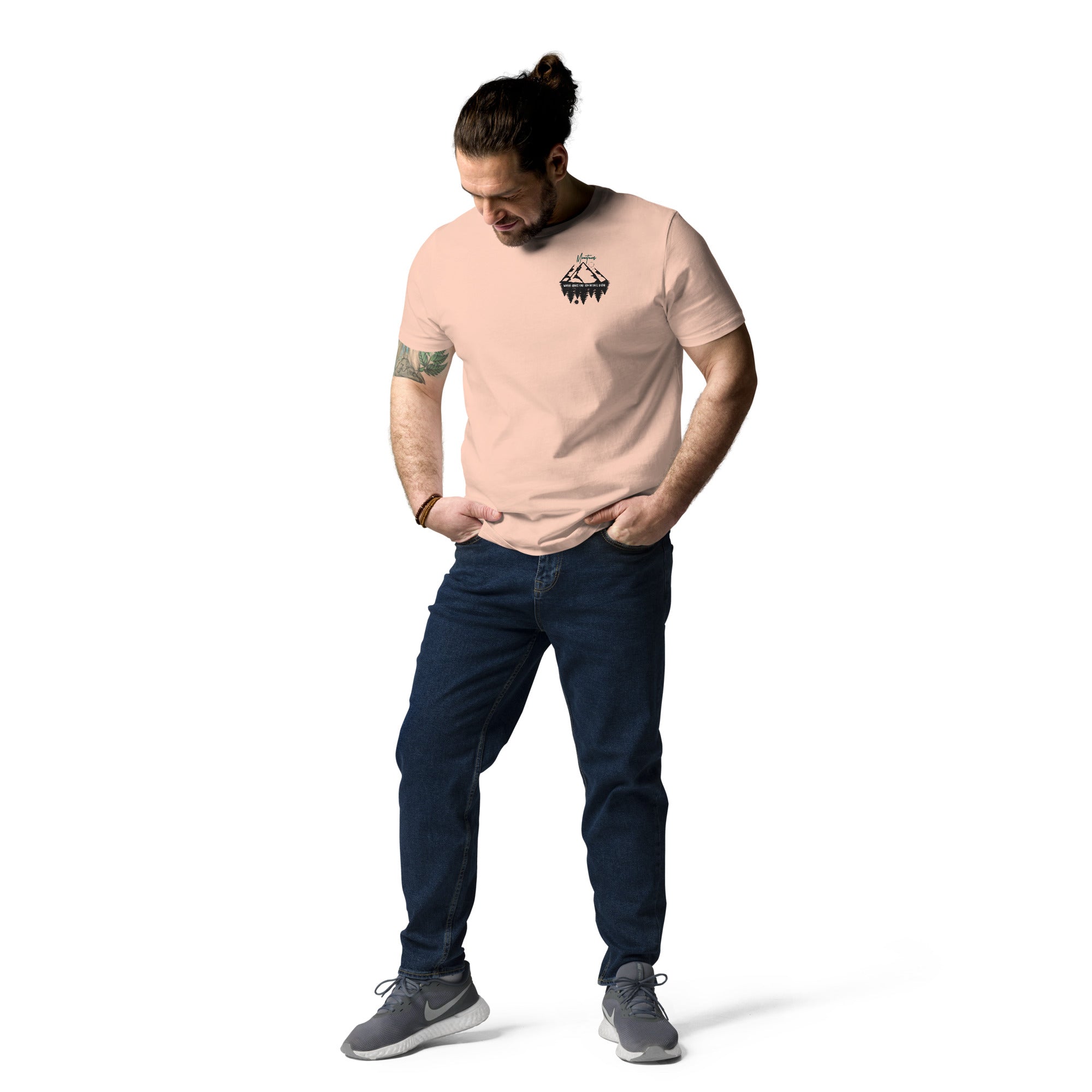Unisex-Bio-Baumwoll-T-Shirt "Mountains"