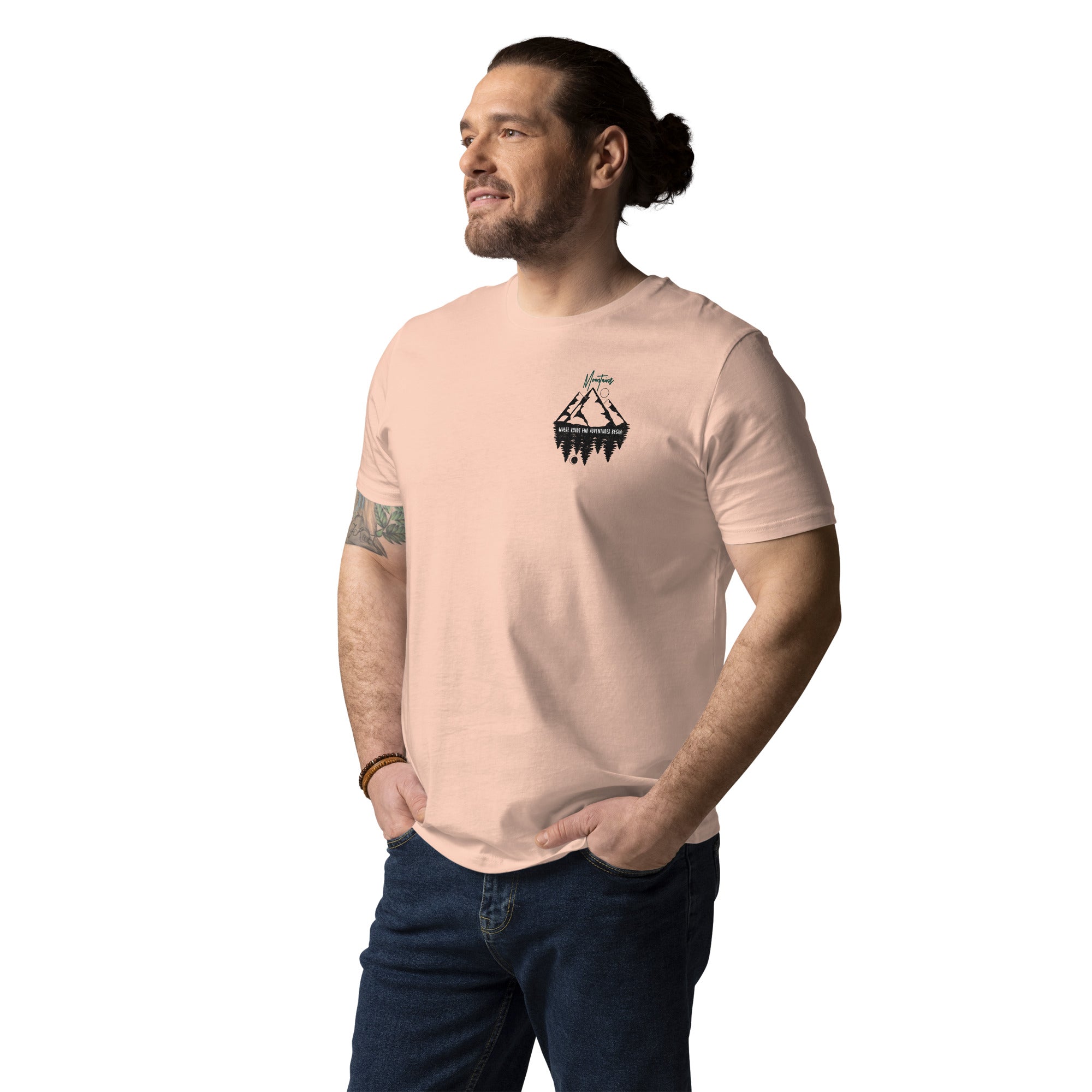 Unisex-Bio-Baumwoll-T-Shirt "Mountains"
