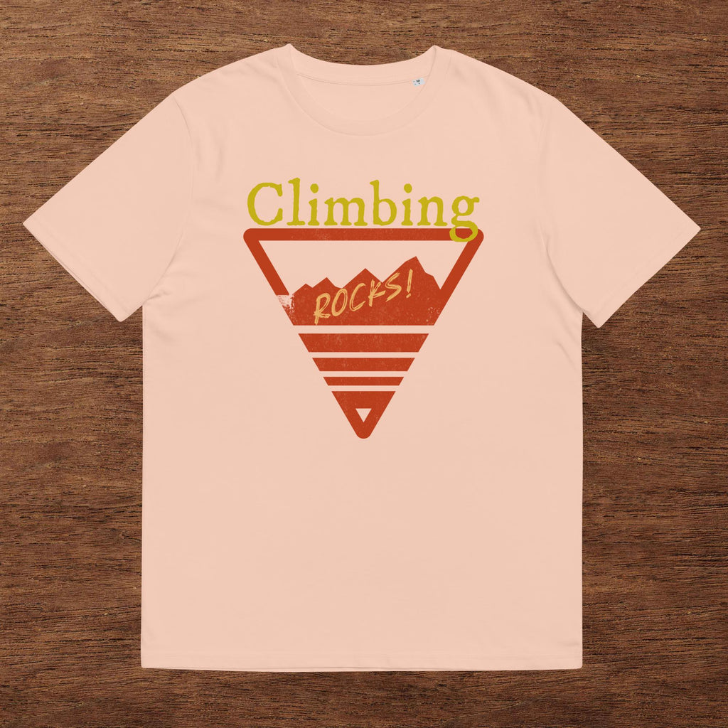 Unisex-Bio-Baumwoll-T-Shirt "Climbing Rocks!"