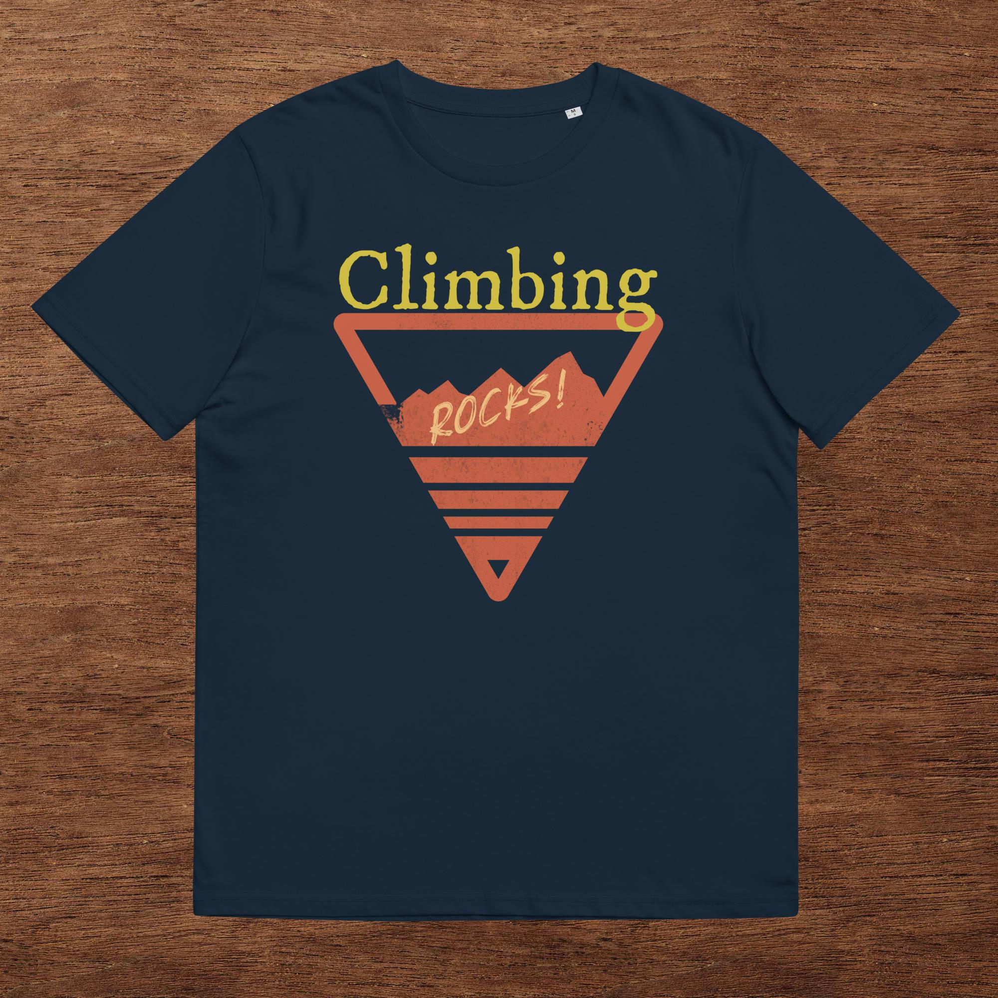 Unisex-Bio-Baumwoll-T-Shirt "Climbing Rocks!"