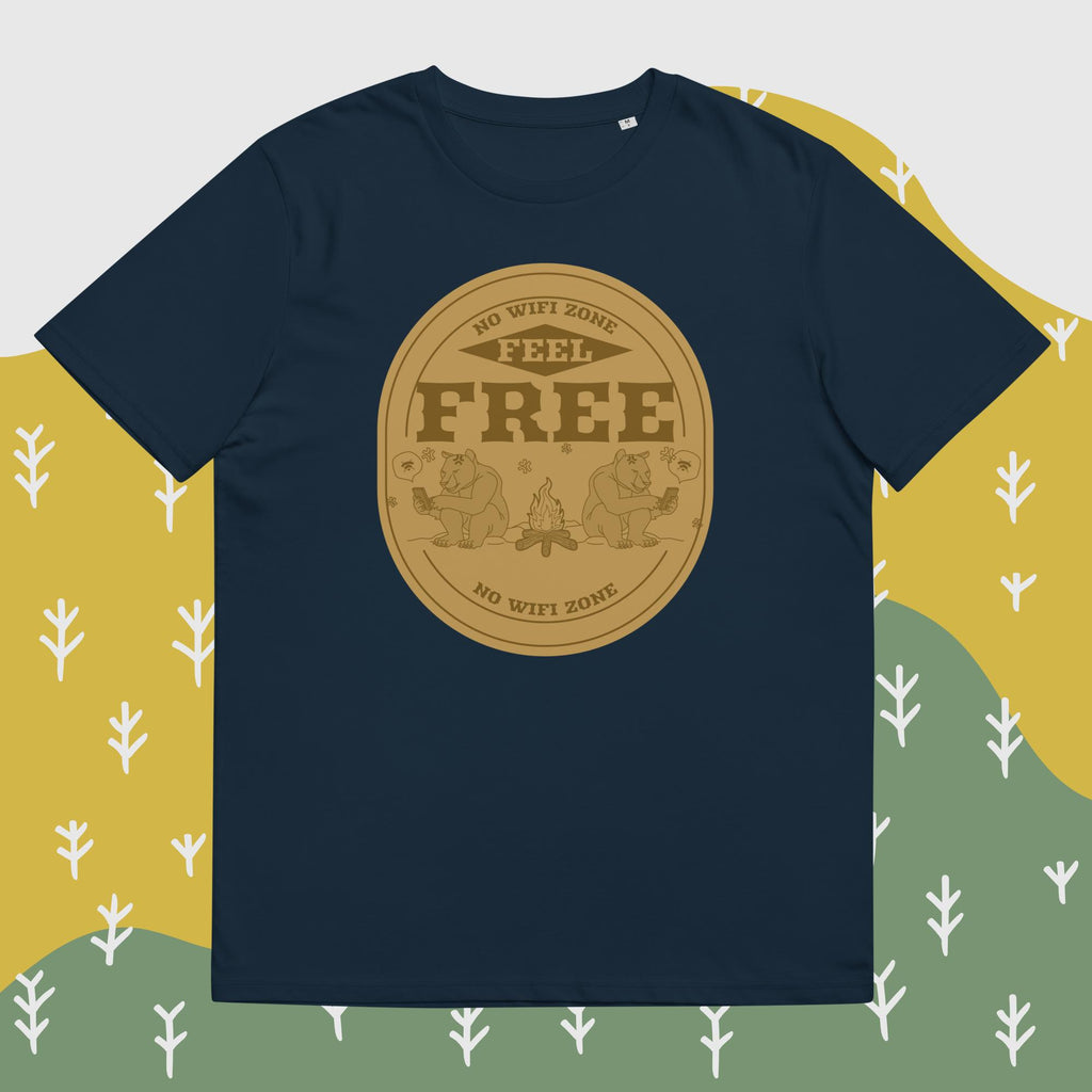 Unisex-Bio-Baumwoll-T-Shirt "No WIFI Zone"