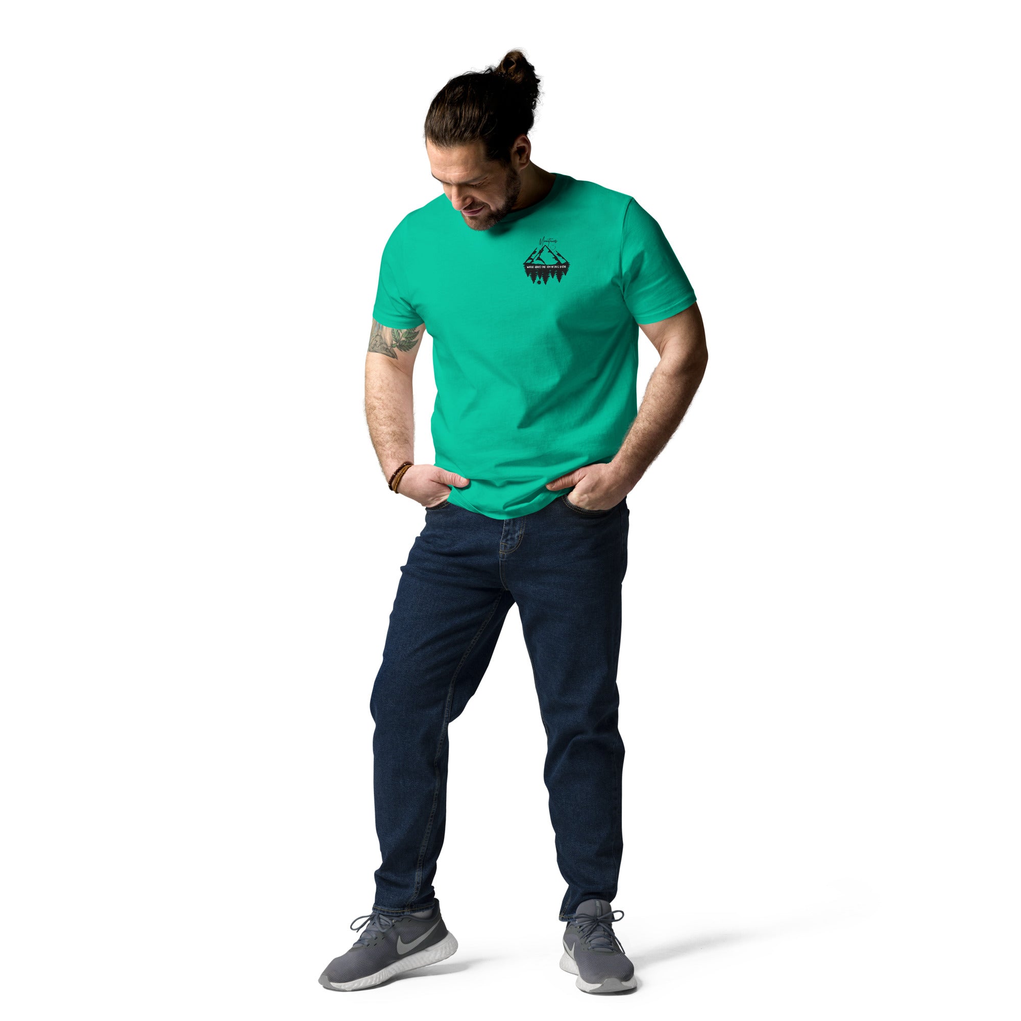 Unisex-Bio-Baumwoll-T-Shirt "Mountains"
