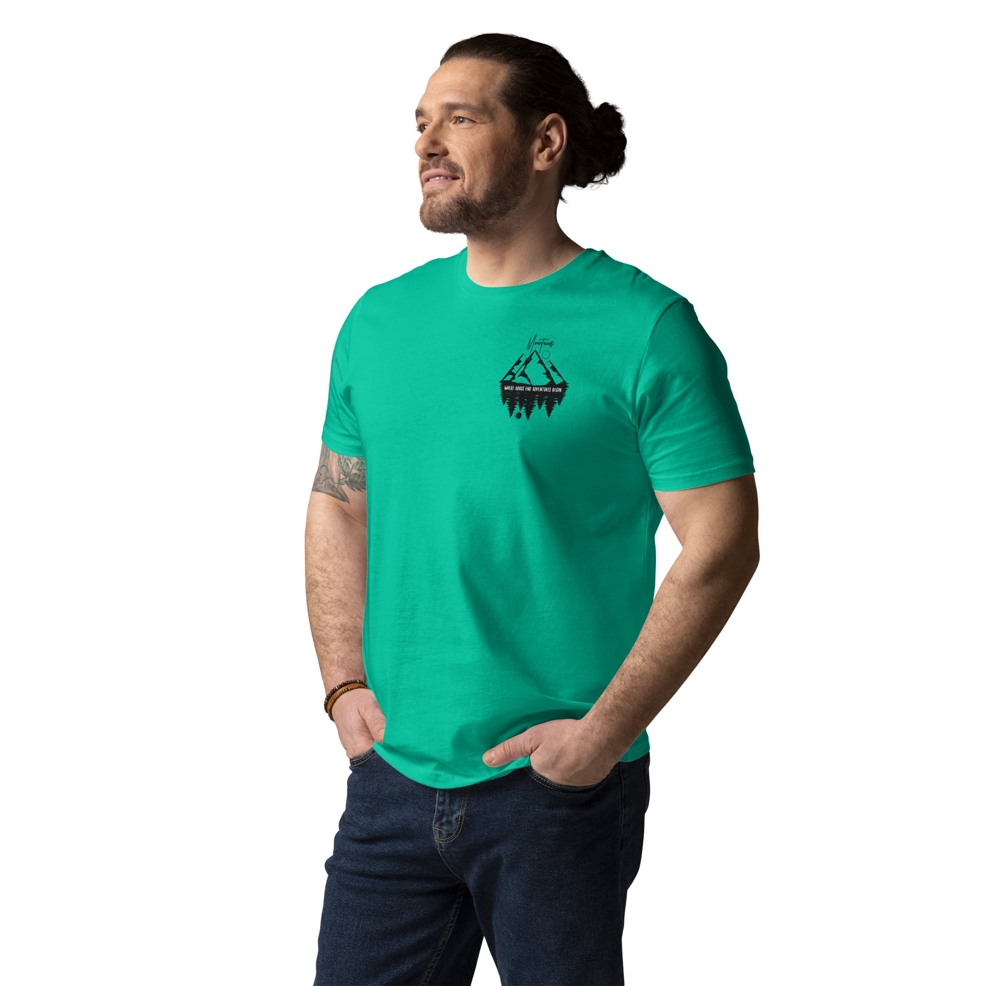 Unisex-Bio-Baumwoll-T-Shirt "Mountains"