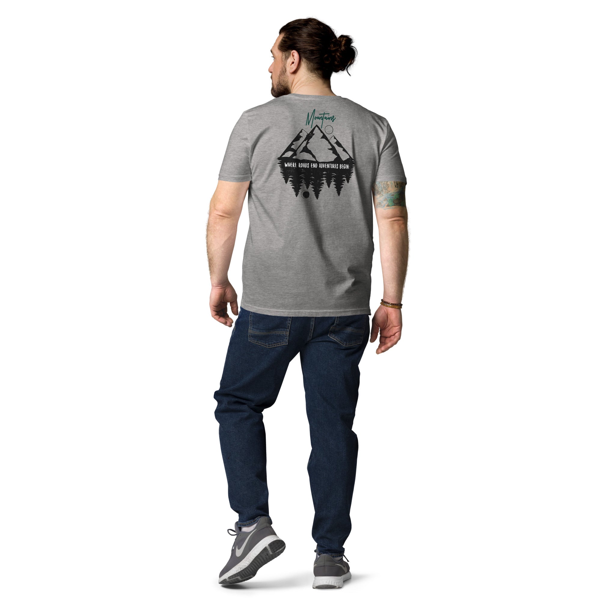 Unisex-Bio-Baumwoll-T-Shirt "Mountains"