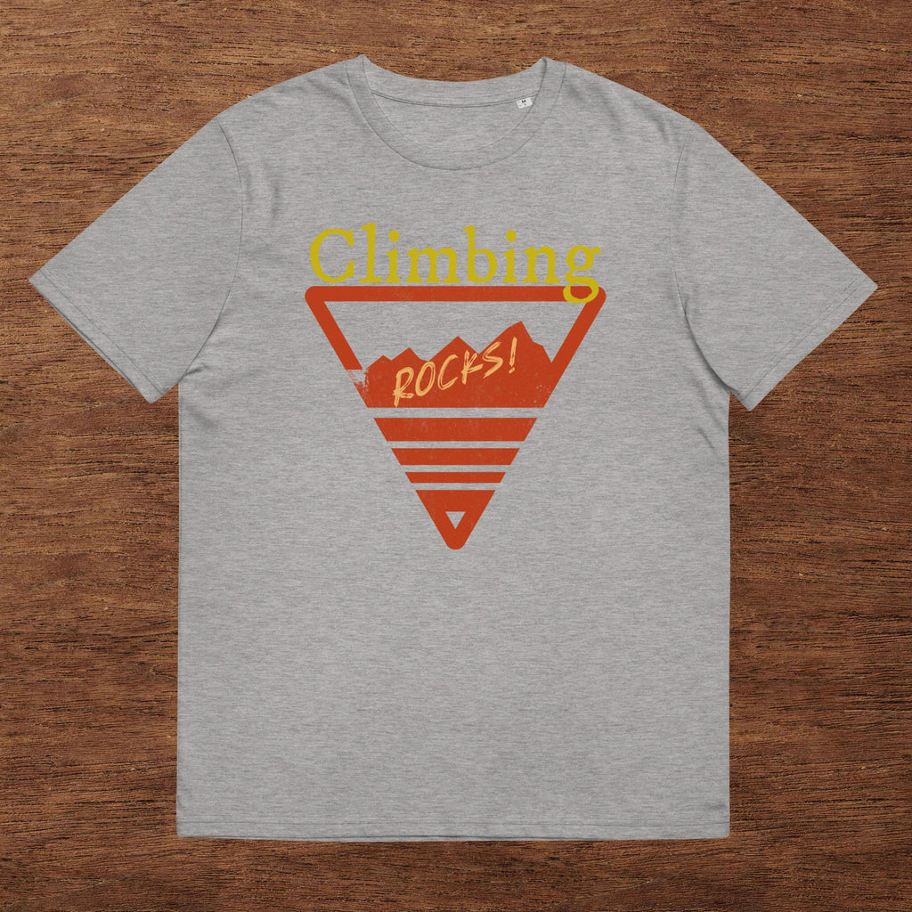 Unisex-Bio-Baumwoll-T-Shirt "Climbing Rocks!"