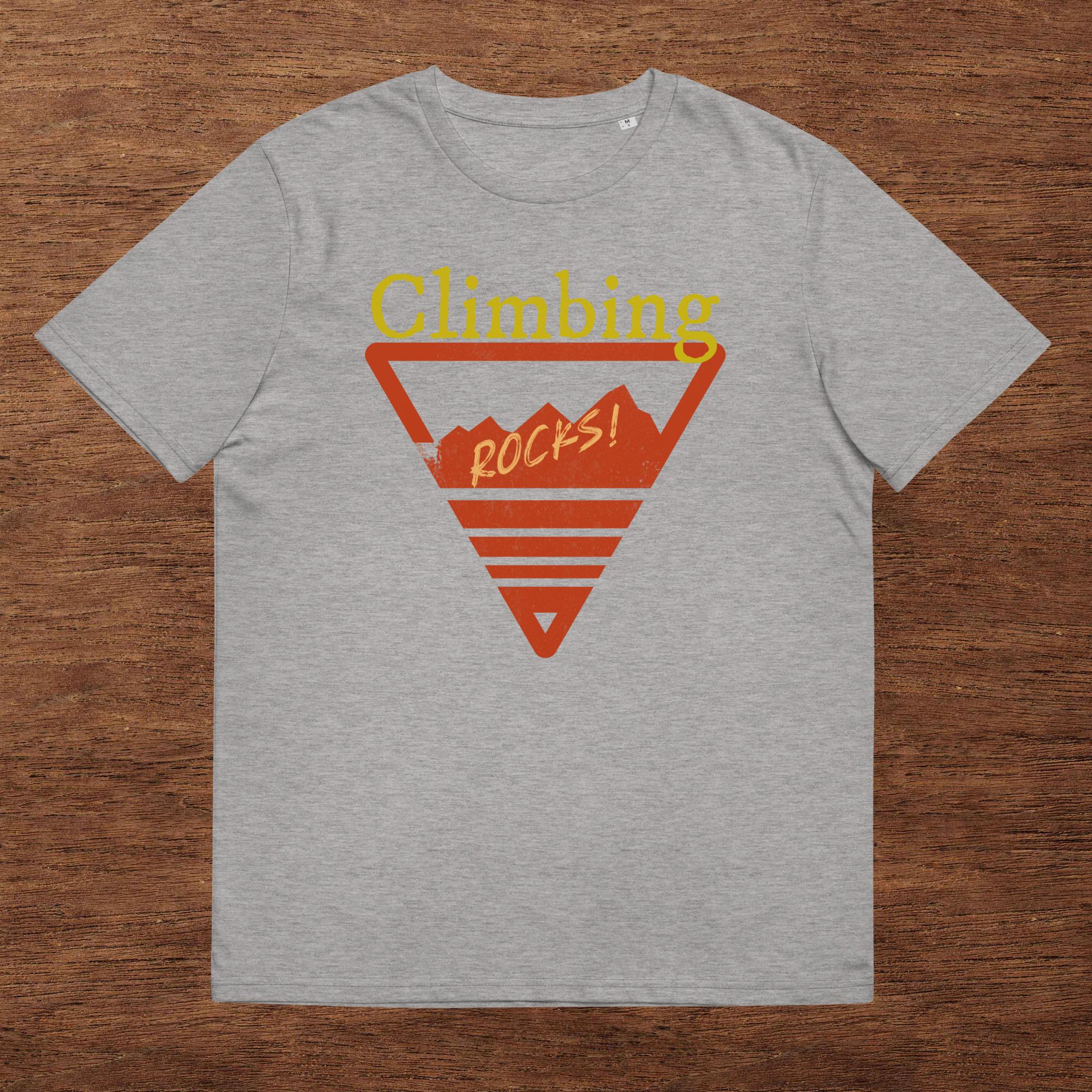 Unisex-Bio-Baumwoll-T-Shirt "Climbing Rocks!"