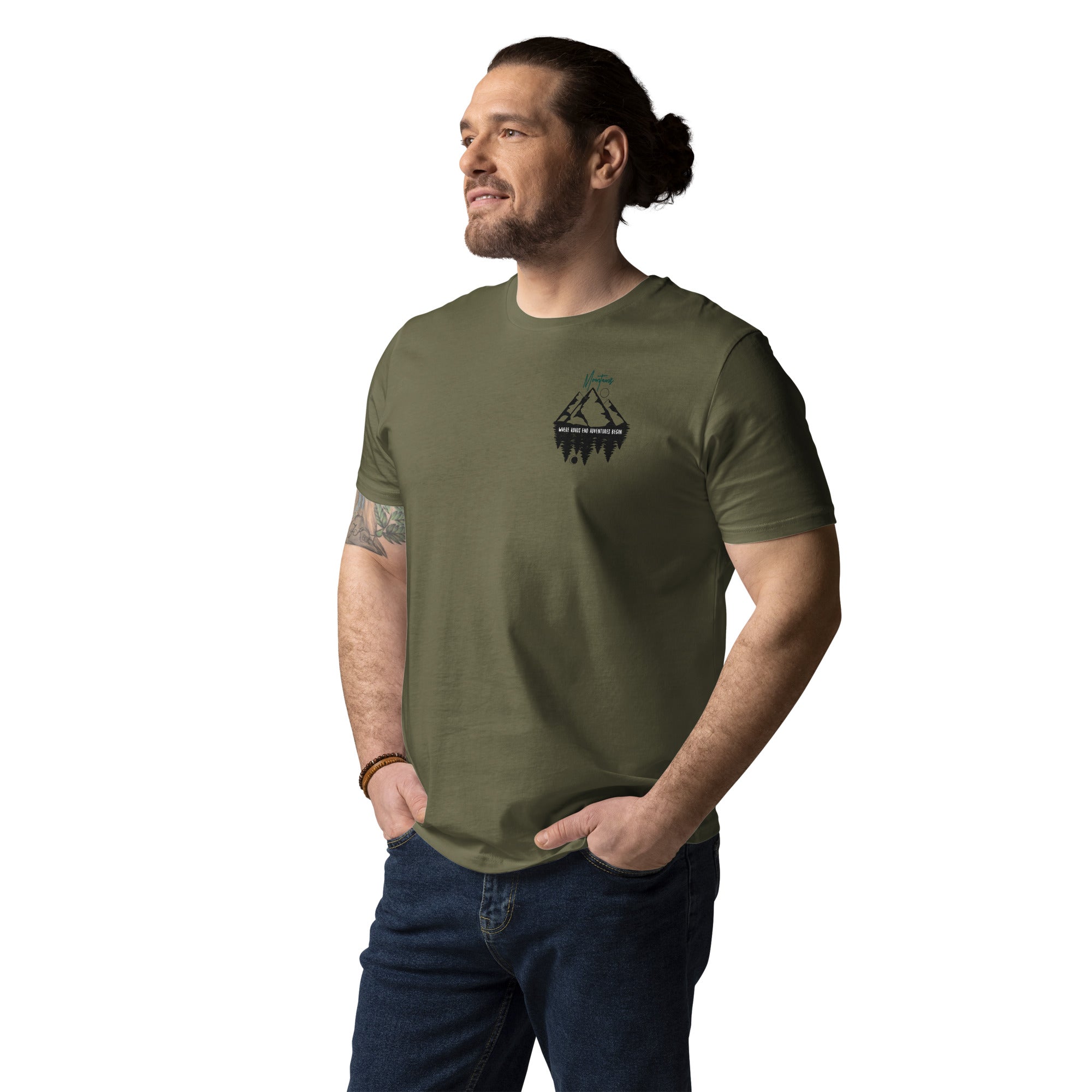 Unisex-Bio-Baumwoll-T-Shirt "Mountains"