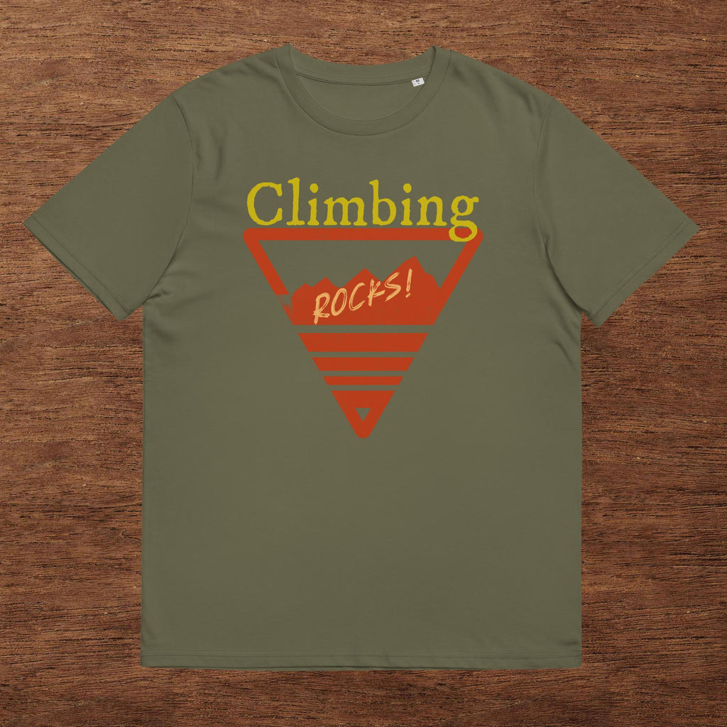 Unisex-Bio-Baumwoll-T-Shirt "Climbing Rocks!"