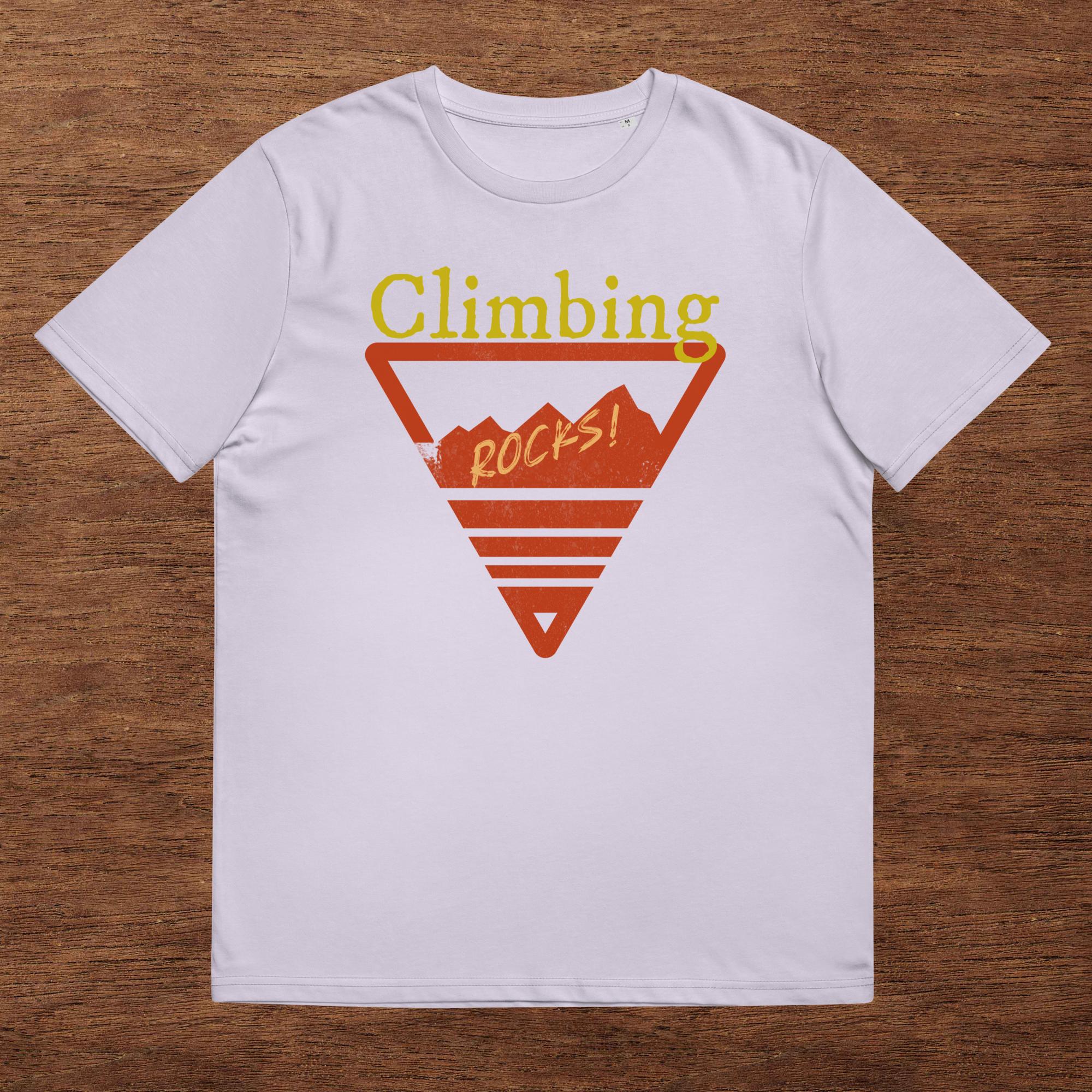 Unisex-Bio-Baumwoll-T-Shirt "Climbing Rocks!"