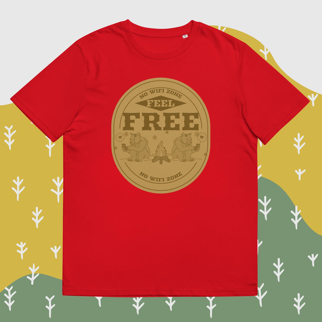 Unisex-Bio-Baumwoll-T-Shirt "No WIFI Zone"