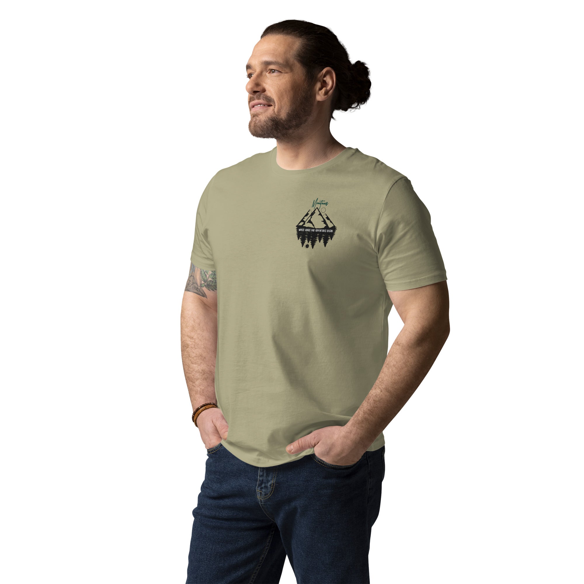 Unisex-Bio-Baumwoll-T-Shirt "Mountains"