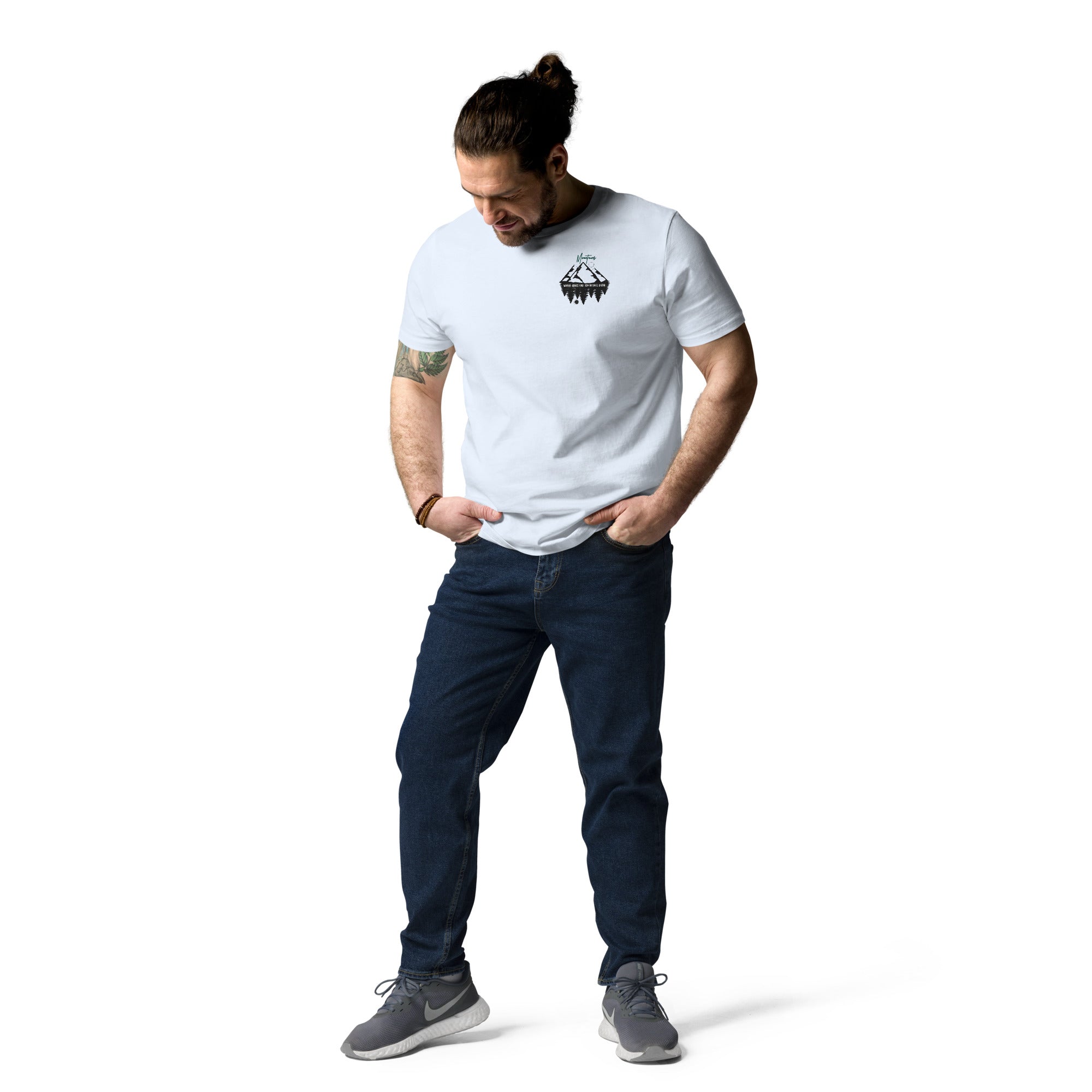 Unisex-Bio-Baumwoll-T-Shirt "Mountains"