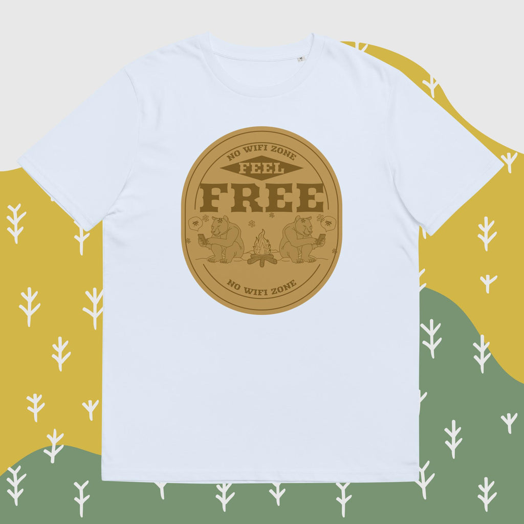 Unisex-Bio-Baumwoll-T-Shirt "No WIFI Zone"