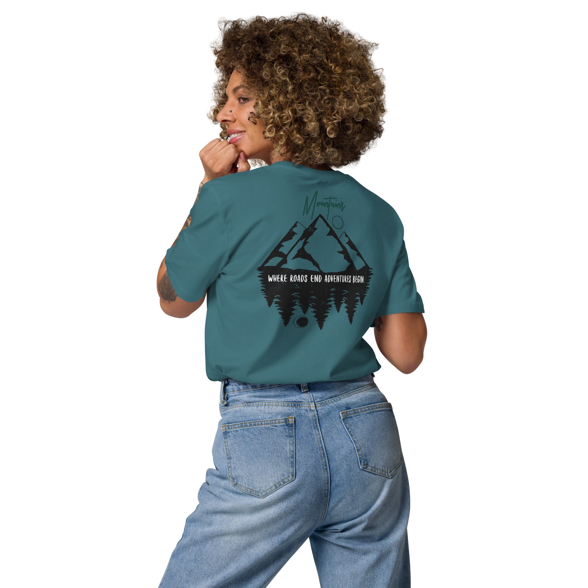Unisex-Bio-Baumwoll-T-Shirt "Mountains"