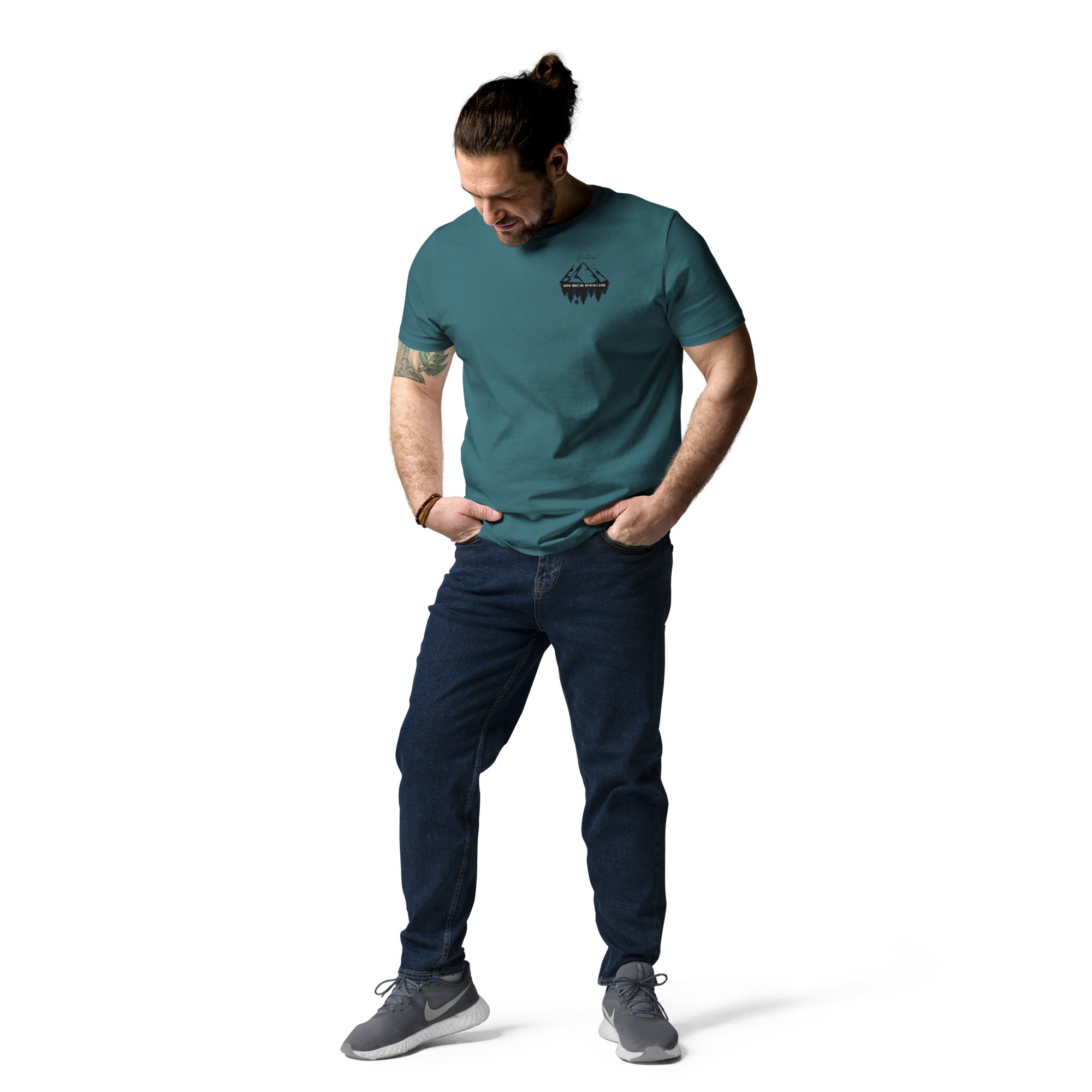 Unisex-Bio-Baumwoll-T-Shirt "Mountains"